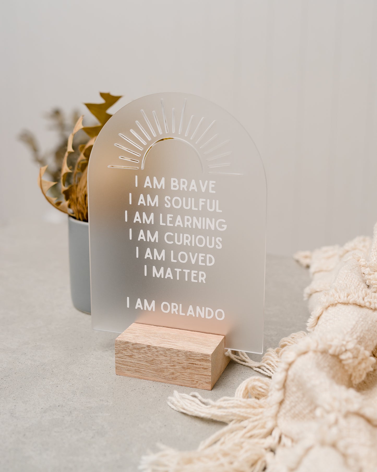 Self Personalised Affirmation Arch