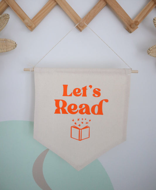 Let's Read - Customisable Hanging Sign