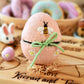 Felt Egg Cover - Peach with Bee Motif