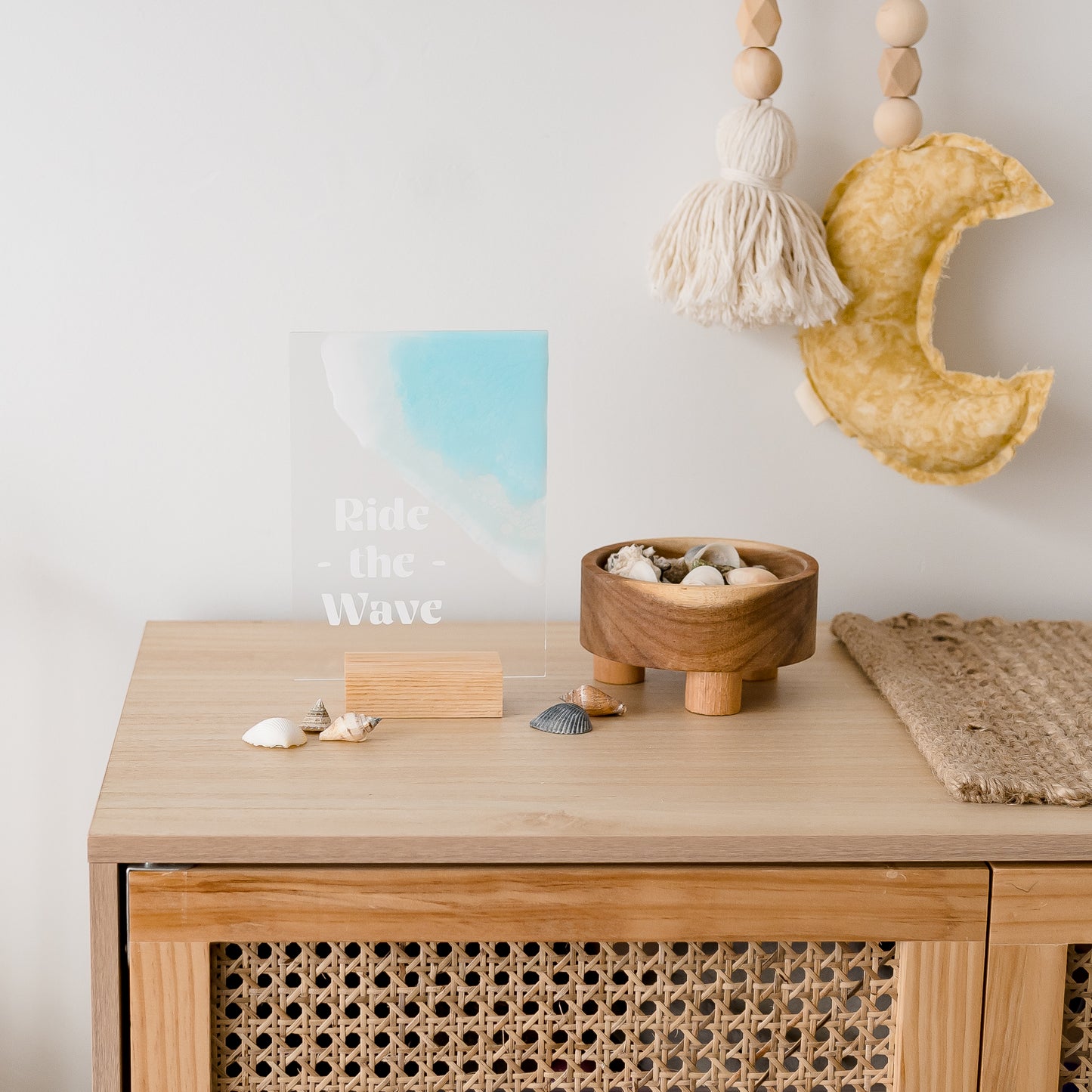 Resin 'Ride the Wave' Stand