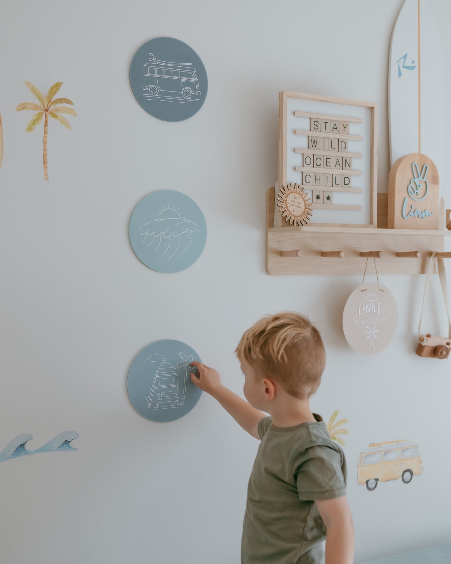 'Beach Vibes' Acrylic Wall Plaques